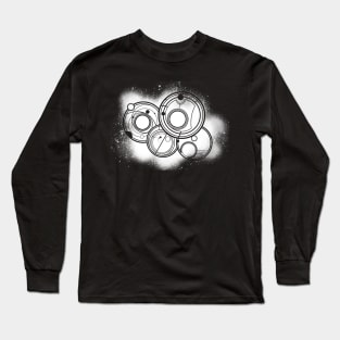 Gallifreyan Symbols Spray Paint (White) Long Sleeve T-Shirt